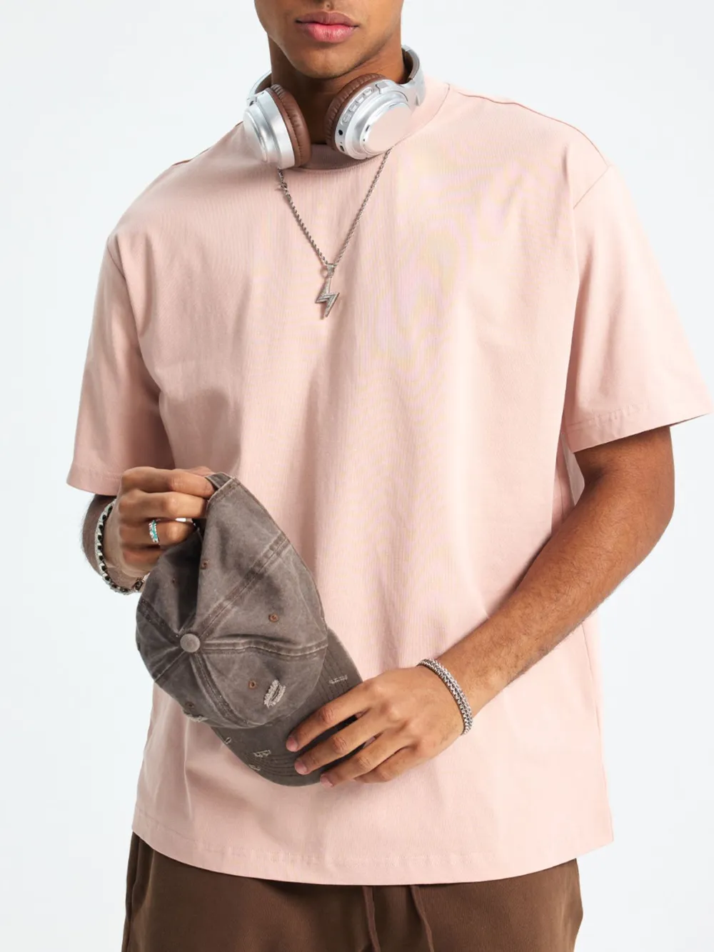 Men's Classic Crew Neck Oversized T-Shirt, image 10