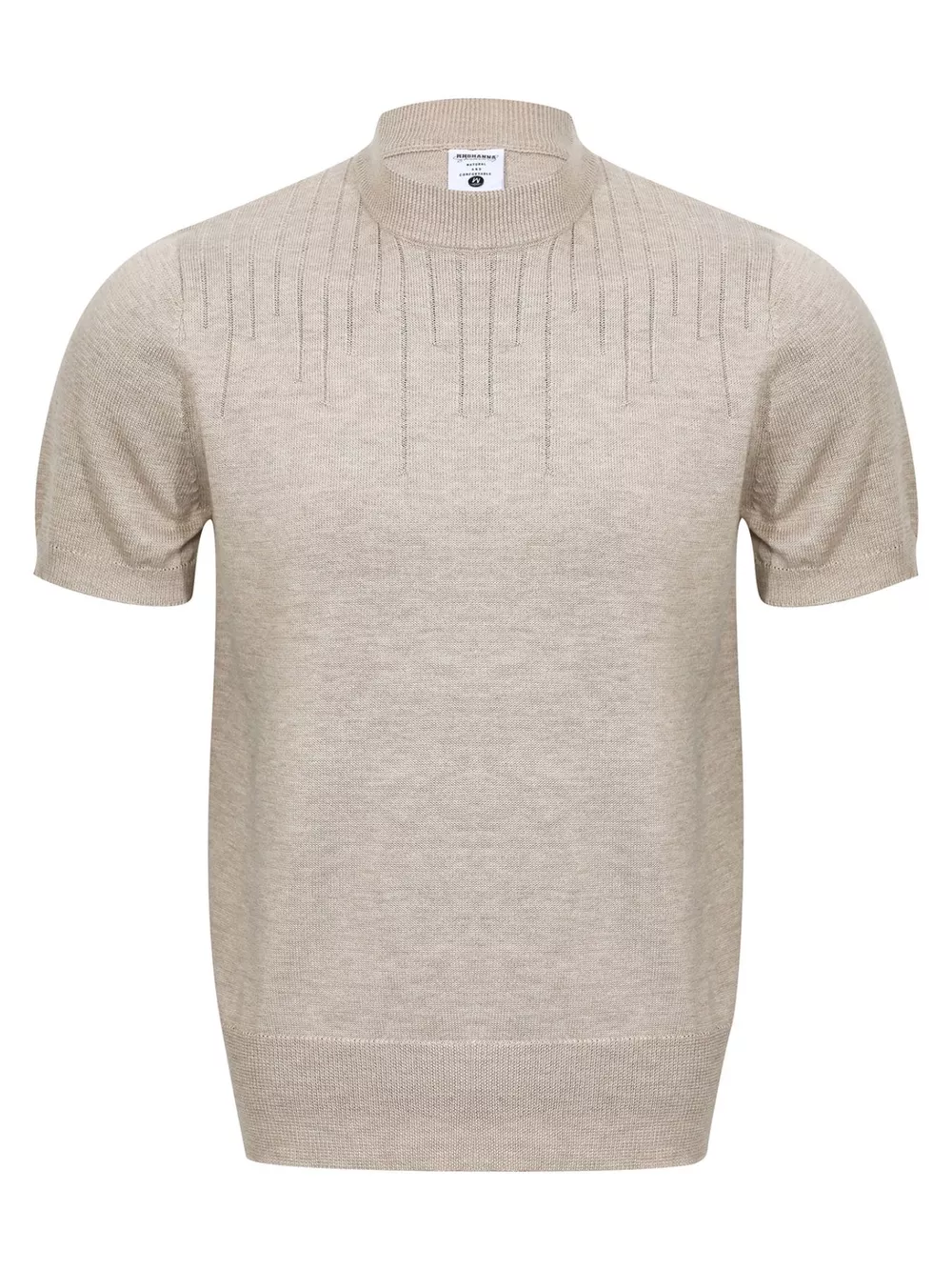 Men's Mock Neck Short Sleeve Knit Top, image 10