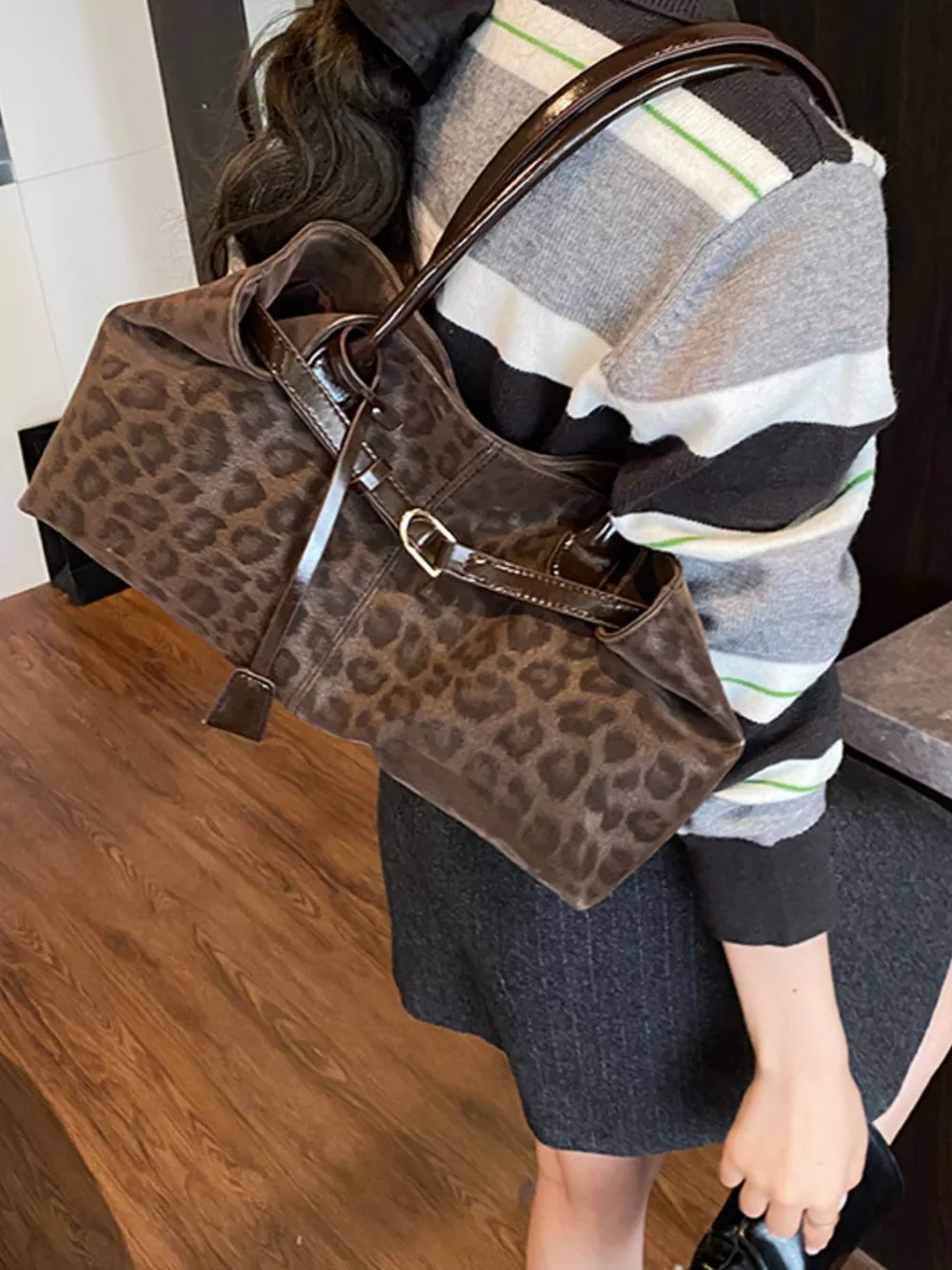 Leopard Print Handbag, image 5
