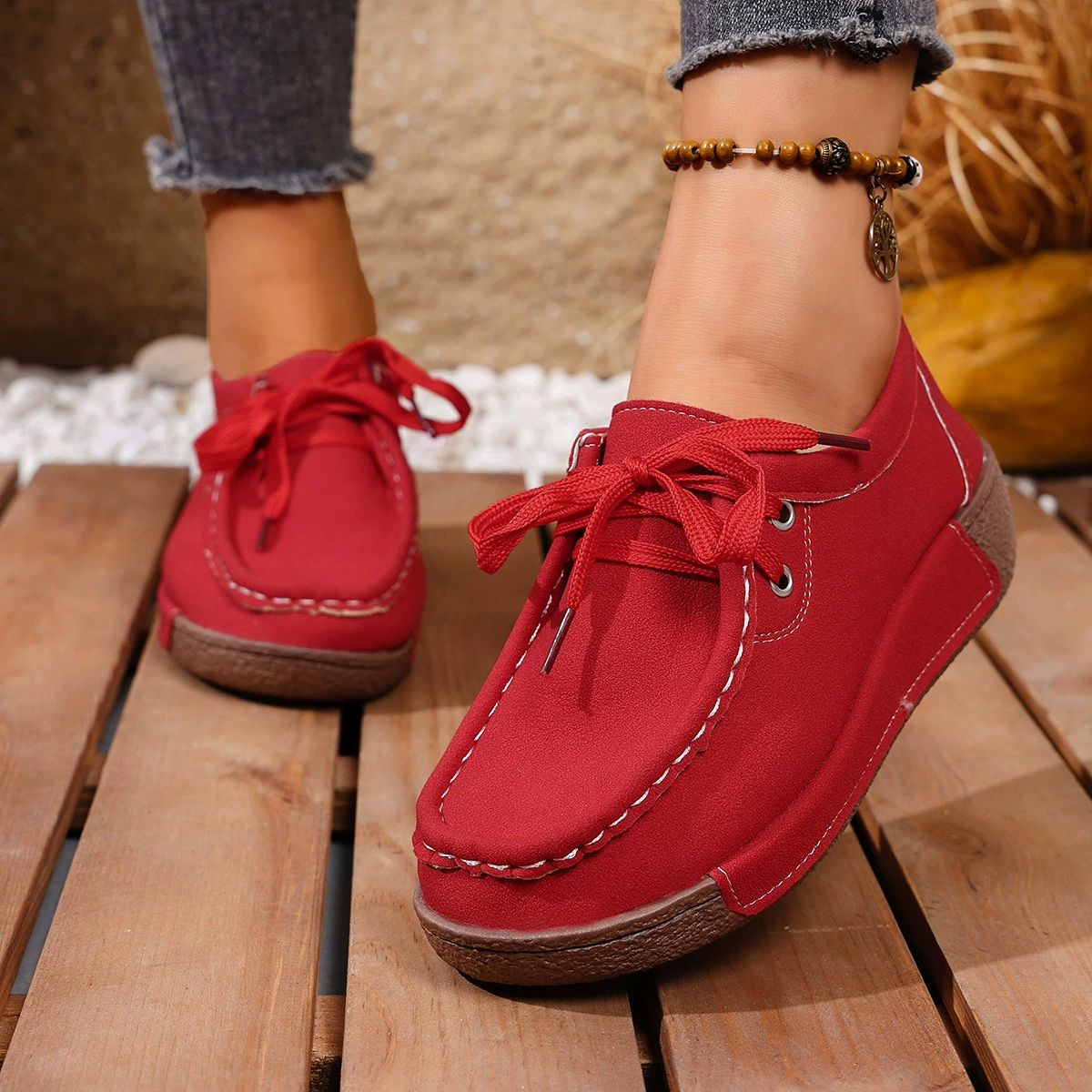 Lace-Up Casual Loafers, image 5