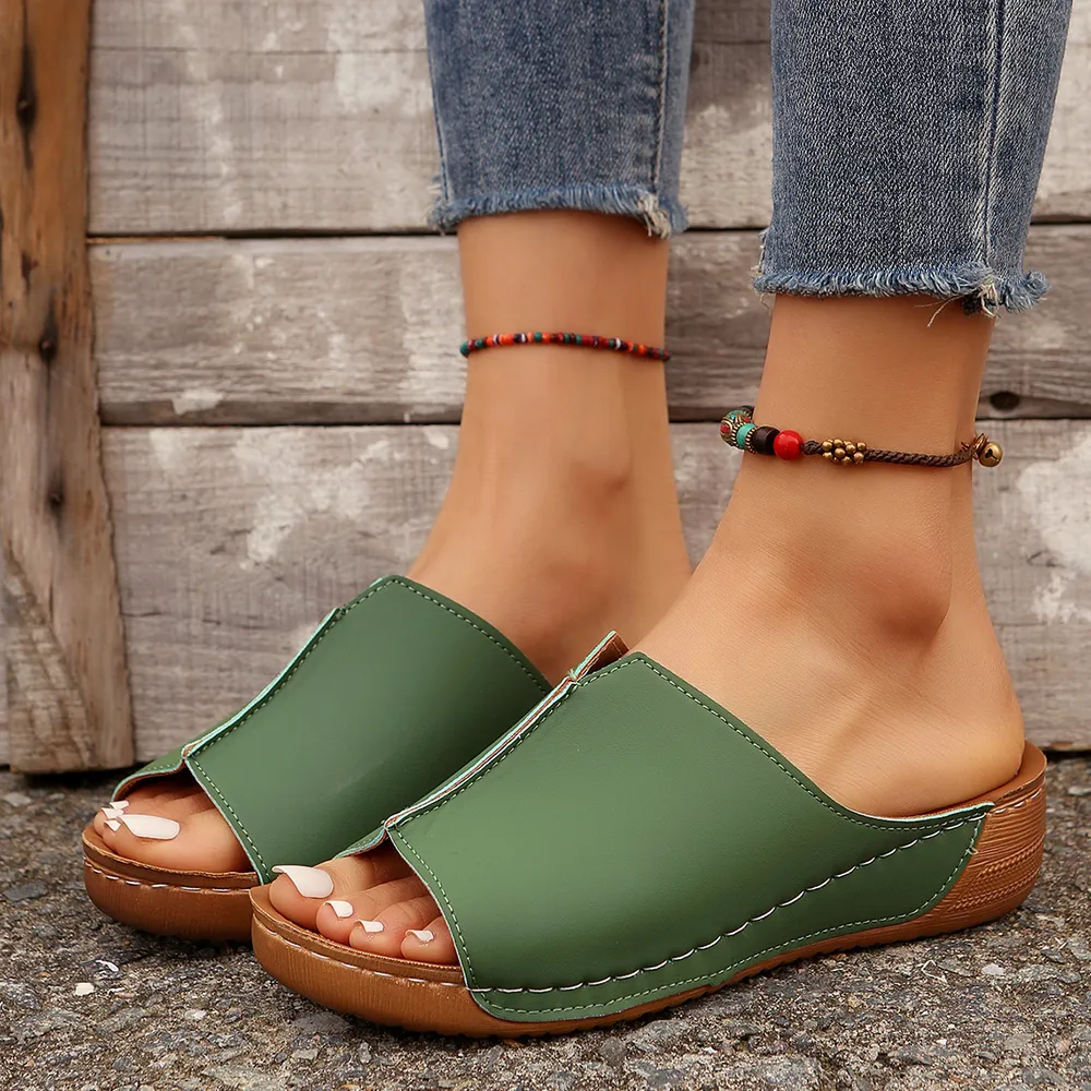 Open Toe Wedge Sandals, image 7