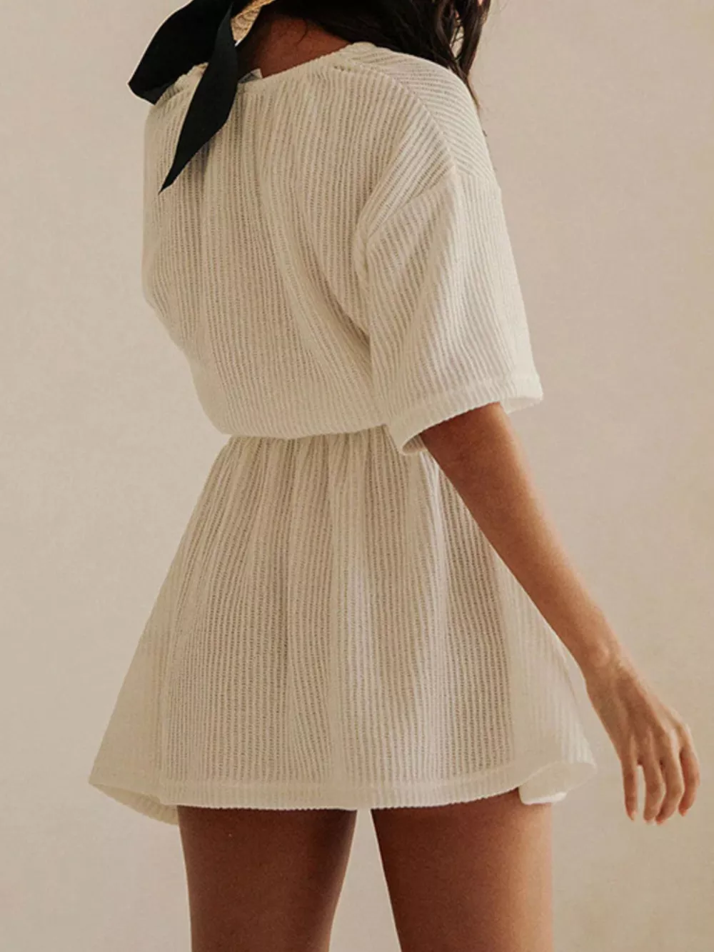 Relaxed Fit Half Sleeve Cover-Up Dress, image 4