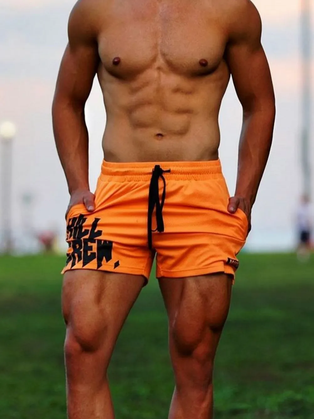 Men's Plus Size Drawstring Active Shorts, image 2