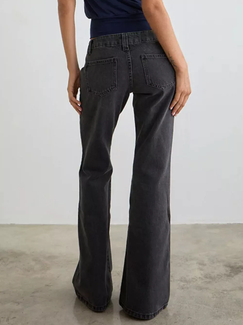 Low Rise Flare Leg Jeans, image 9