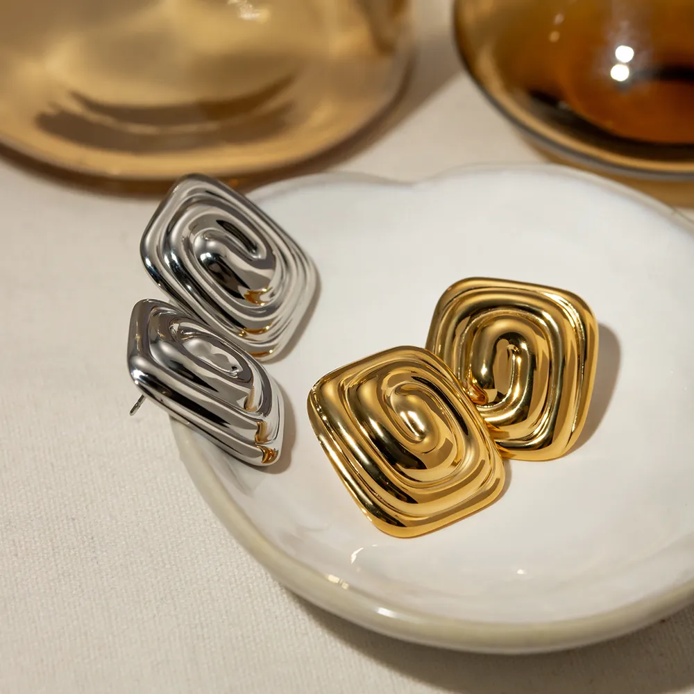 Stainless Steel Stud Earrings, image 6