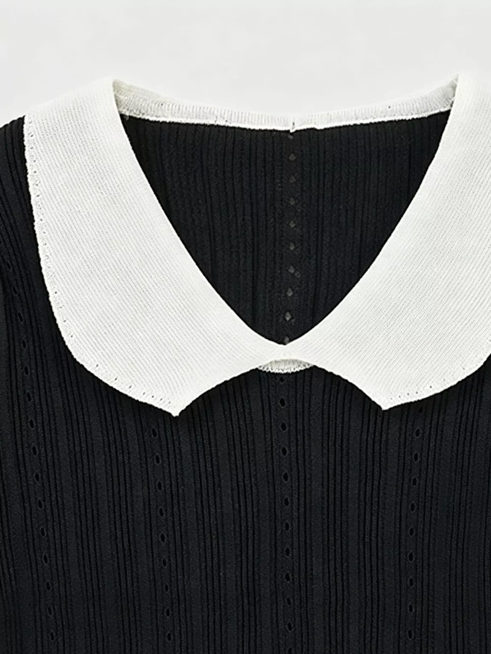 Peter Pan Collar Short Sleeve T-Shirt, image 9