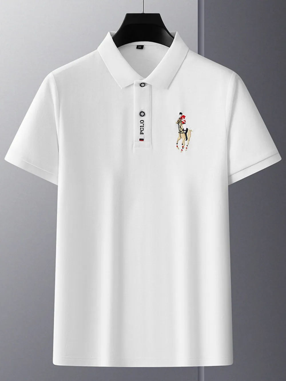 Men's Plus Size Short Sleeve Collared Neck Polo, image 14