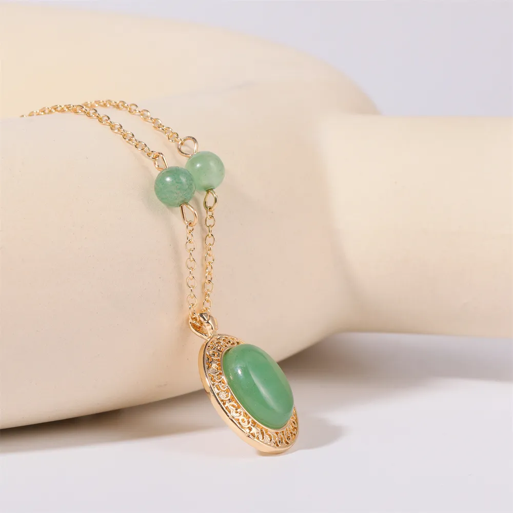 Copper Natural Crystal Pendant Necklace, image 6