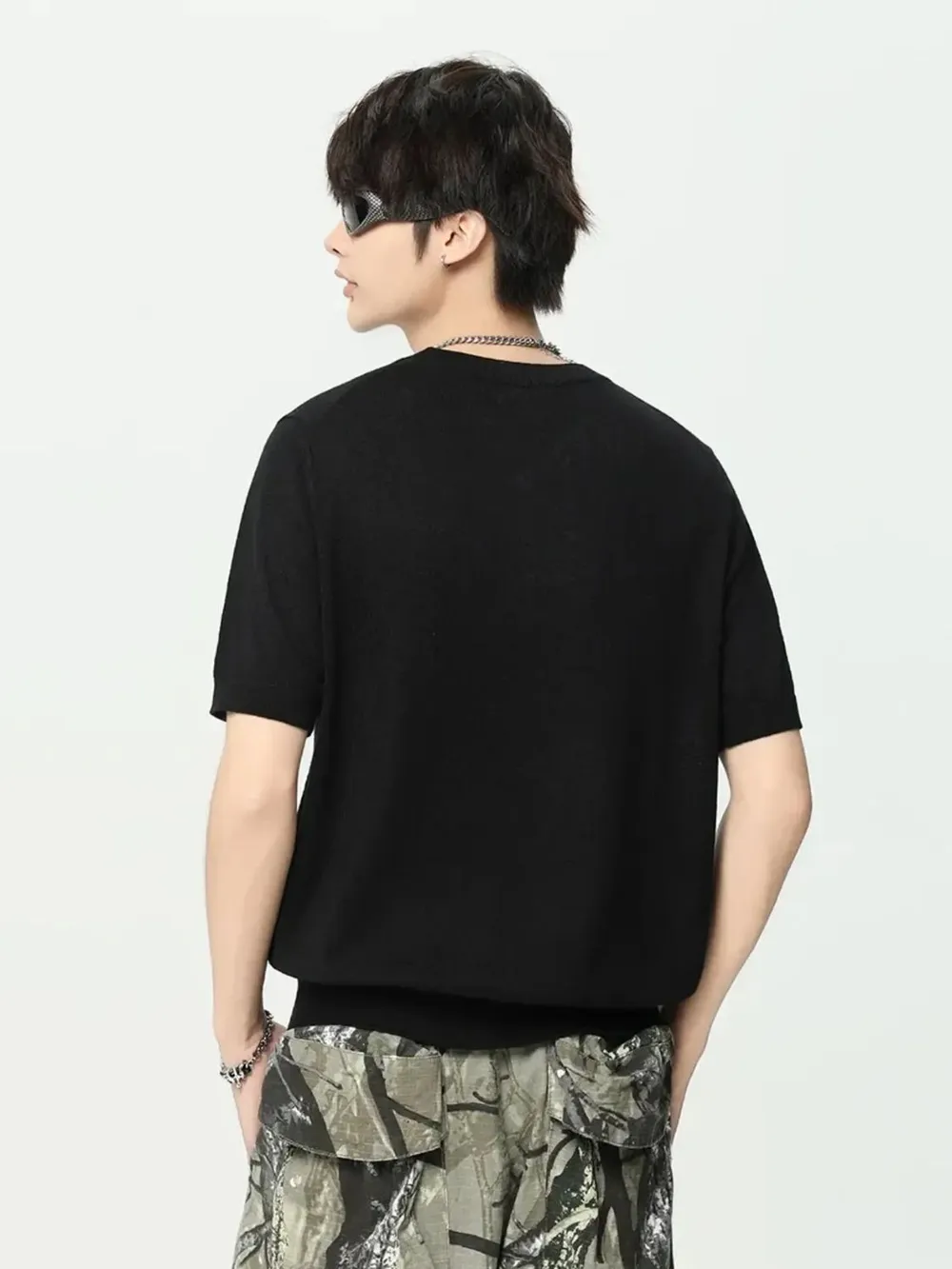 Men's Round Neck Short Sleeve T-Shirt, image 2