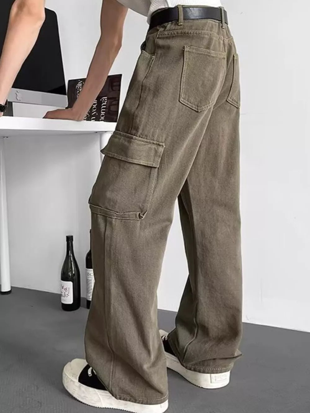 Men's Plus Size Loose Fit Cargo Pants, image 3