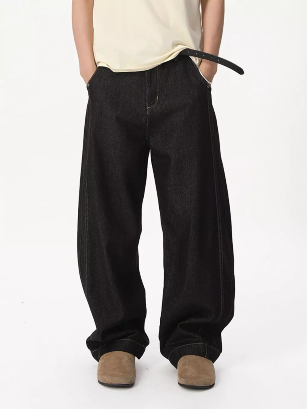 Men's Wide-Leg Jeans, image 4