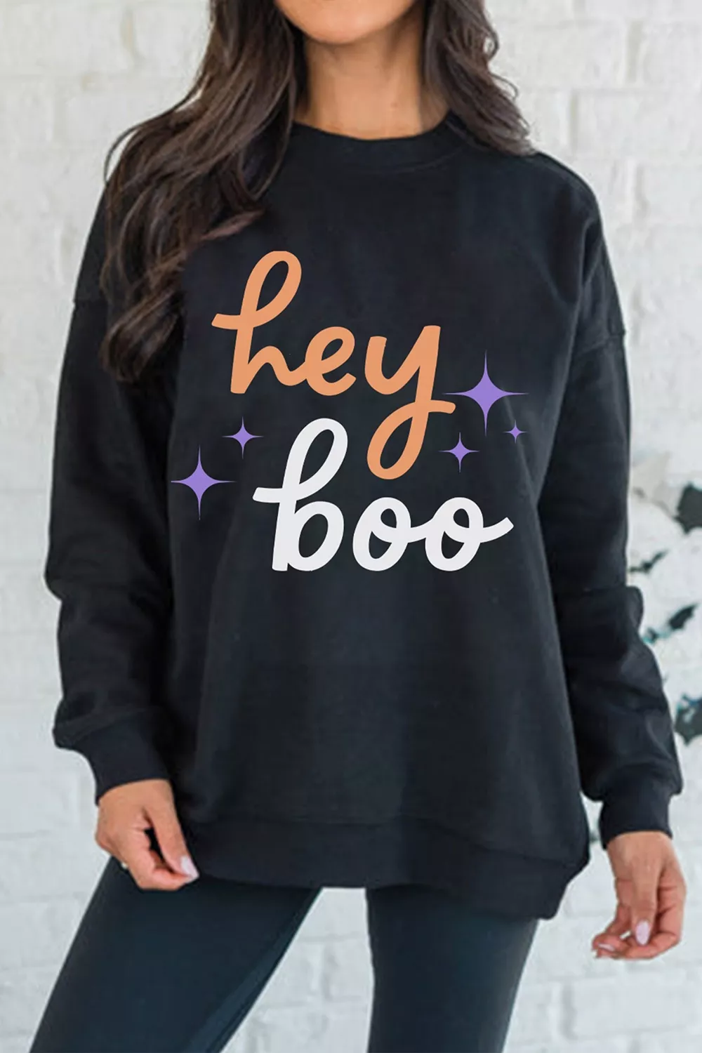 Hey Boo Halloween Sweatshirt, image 2