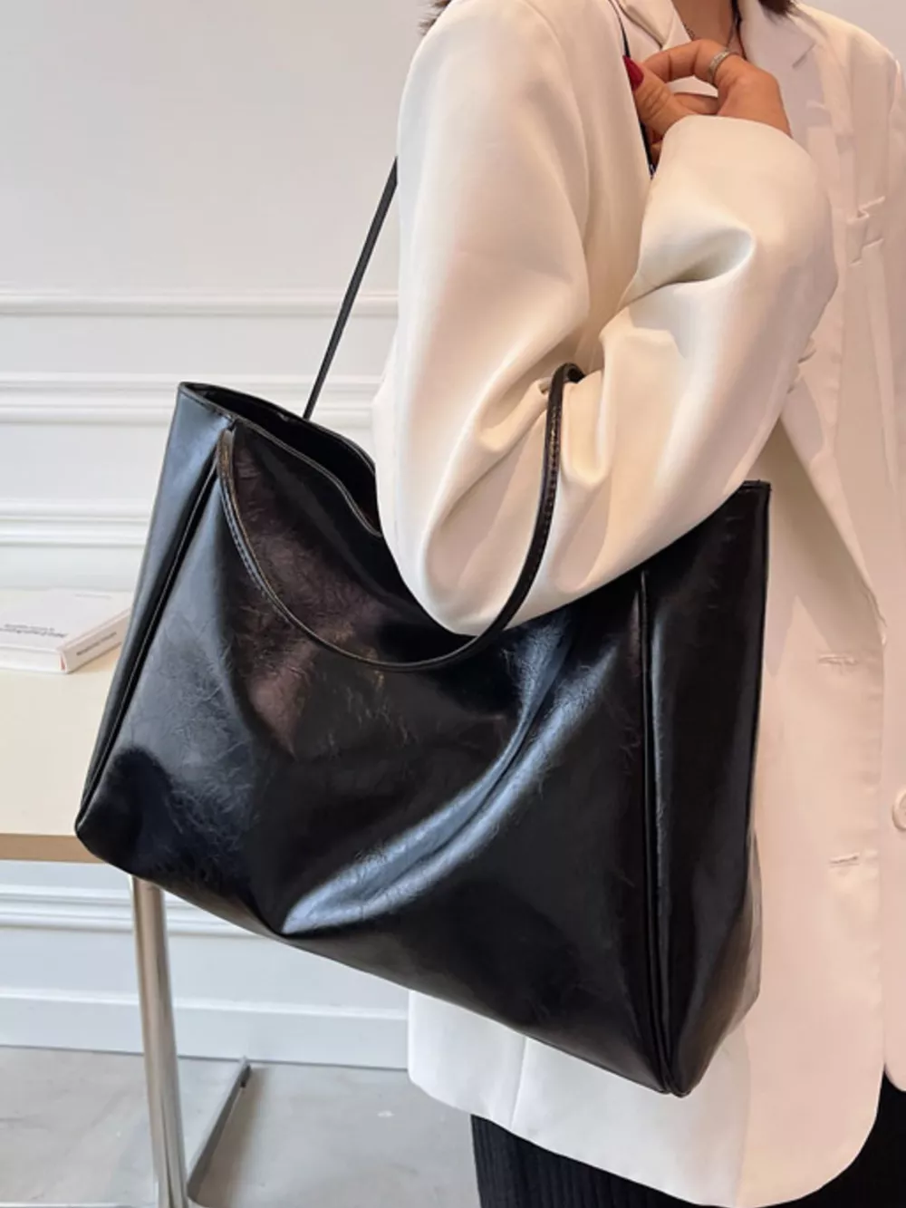 PU Leather Tote Bag, image 7