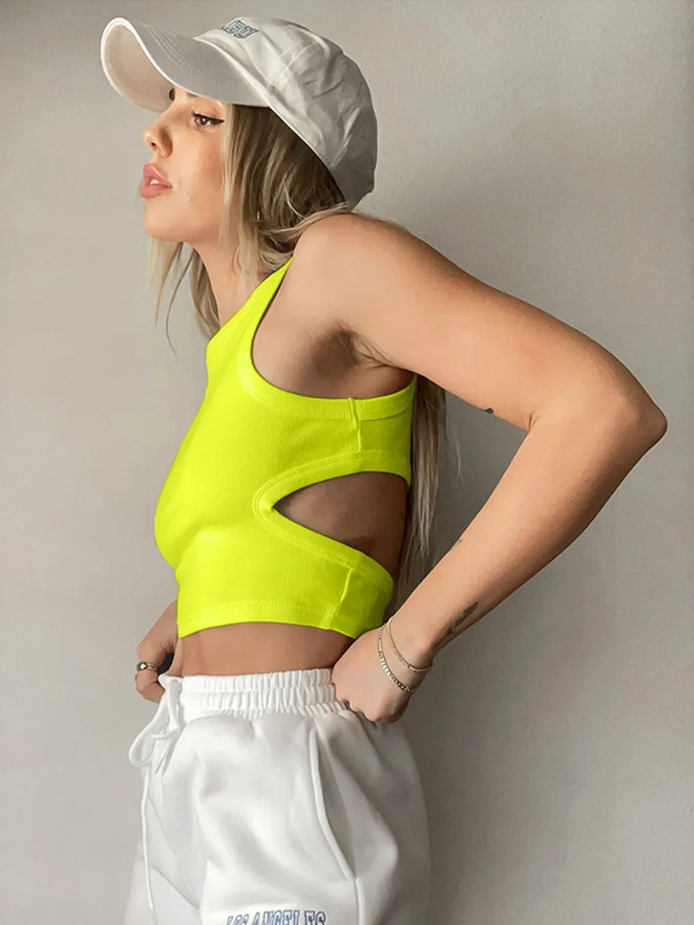 Cutout Round Neck Tank, image 18