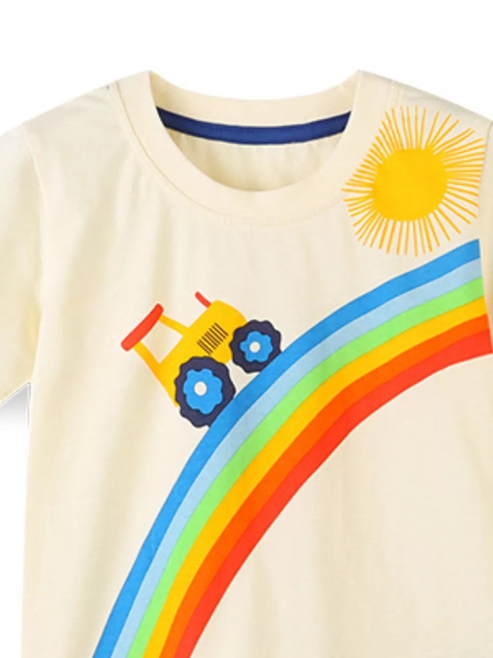 Kids' Tractor Rainbow Tee and Shorts Set, image 2
