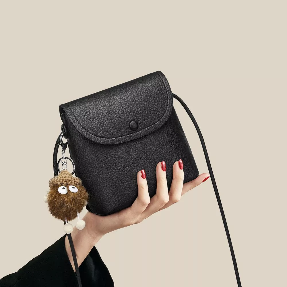 Leather Flap Crossbody Bag