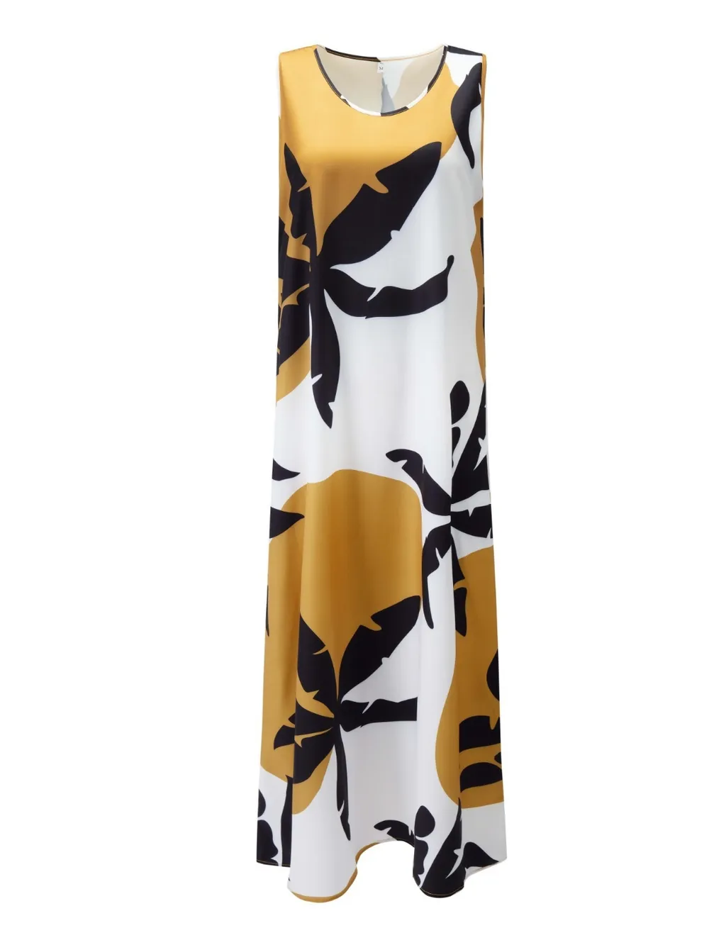 Printed Round Neck Mini Tank Dress, image 8