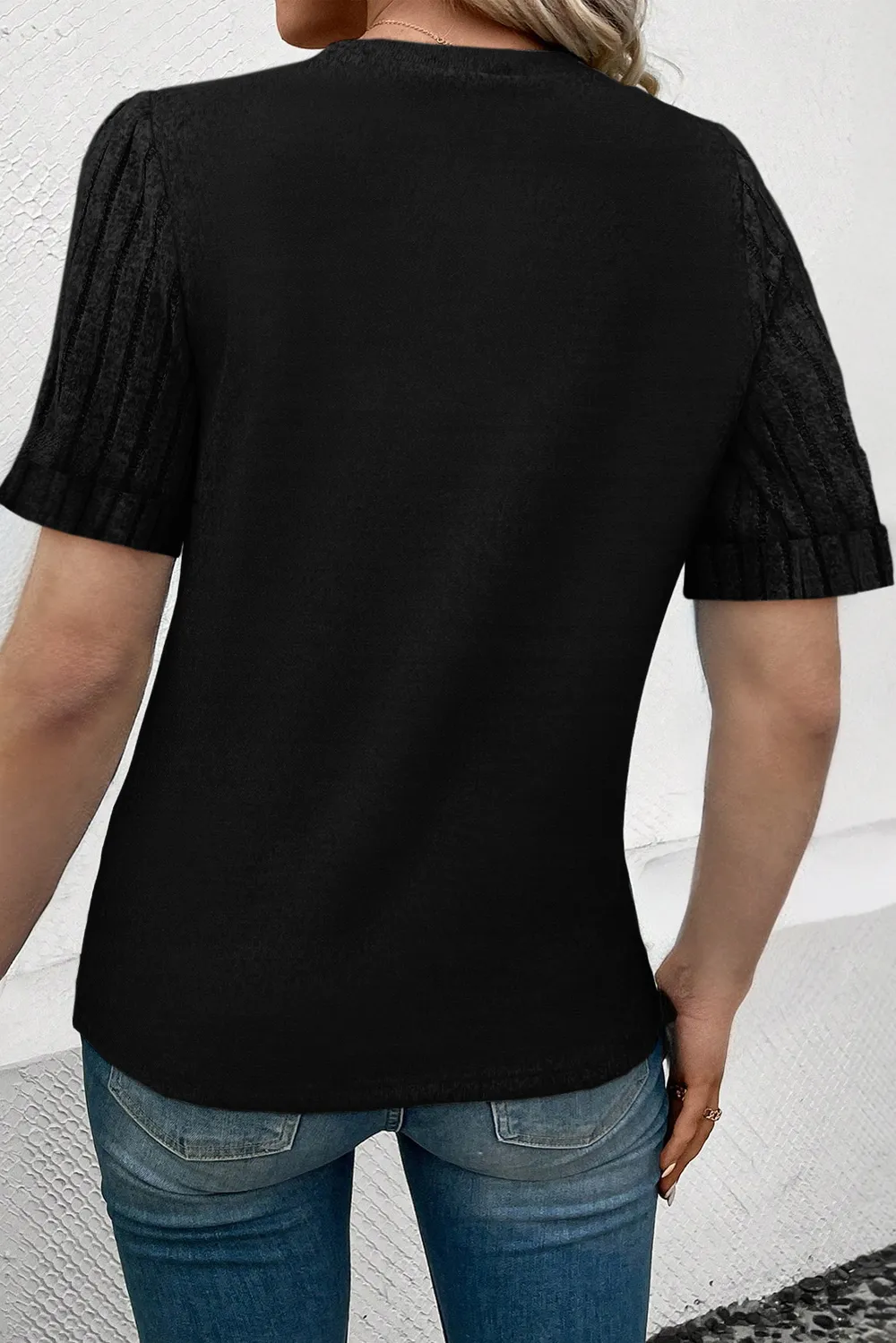 Round Neck Short Sleeve T-Shirt, image 4