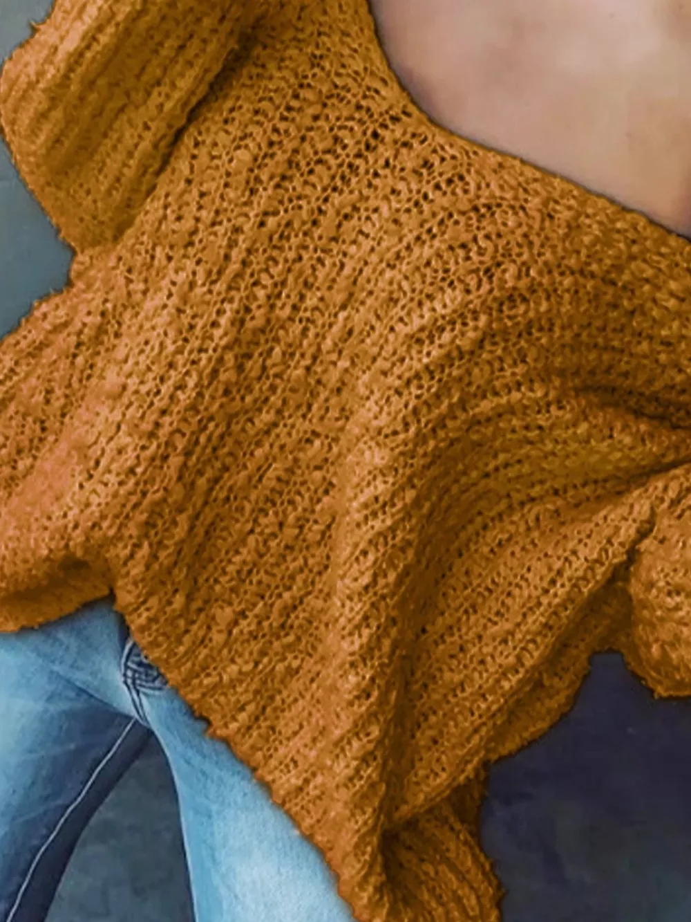 Loose Fit Long Sleeve Sweater, image 21