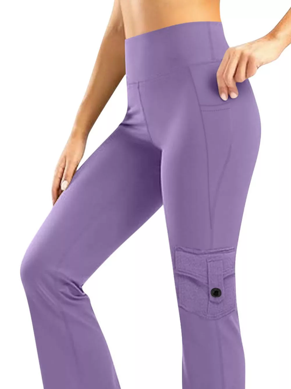 High-Waisted Yoga Pants with Pockets, image 11