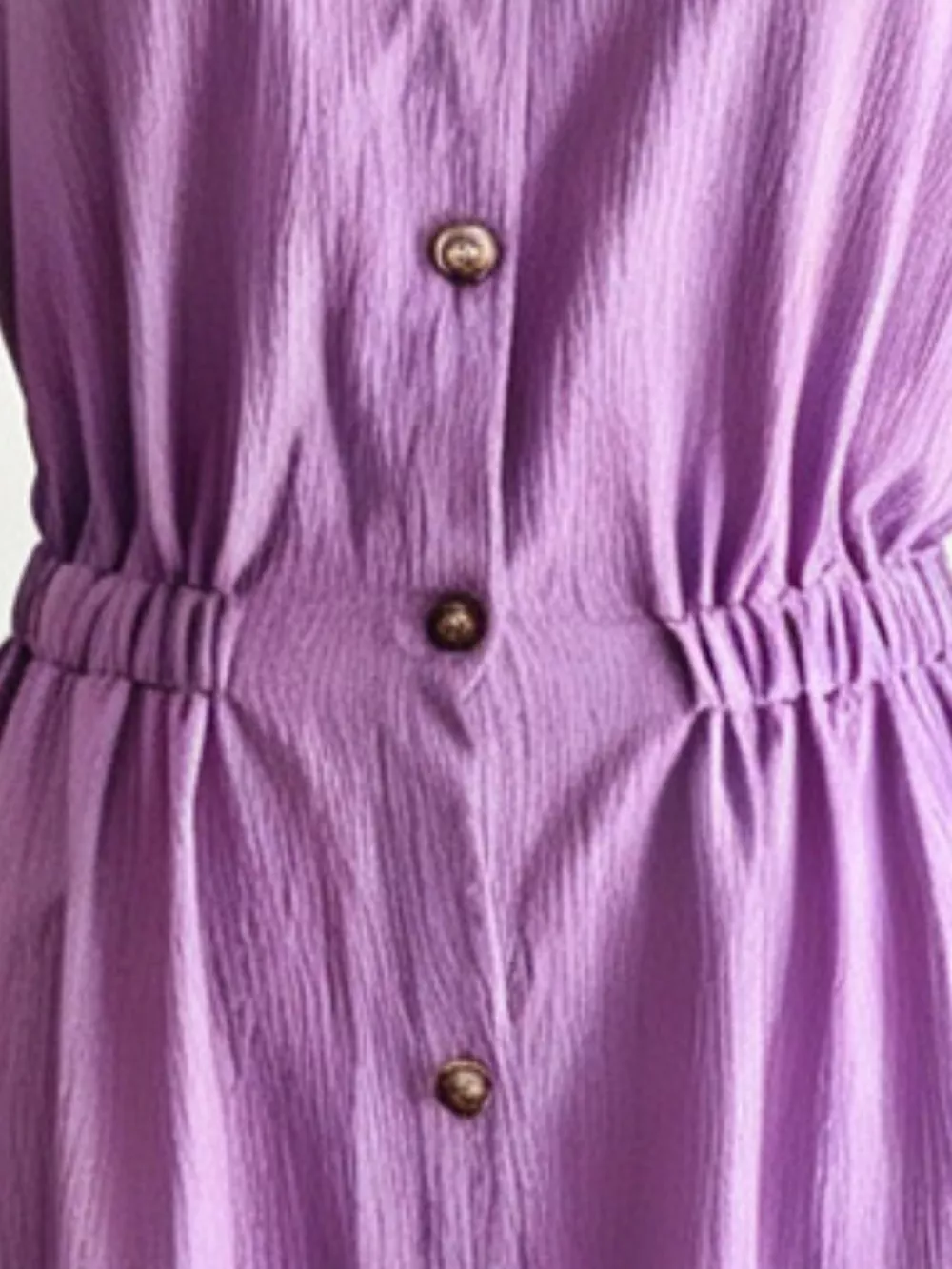 Full Size Textured Button Down Long Sleeve Maxi Dress Plus Size, image 12