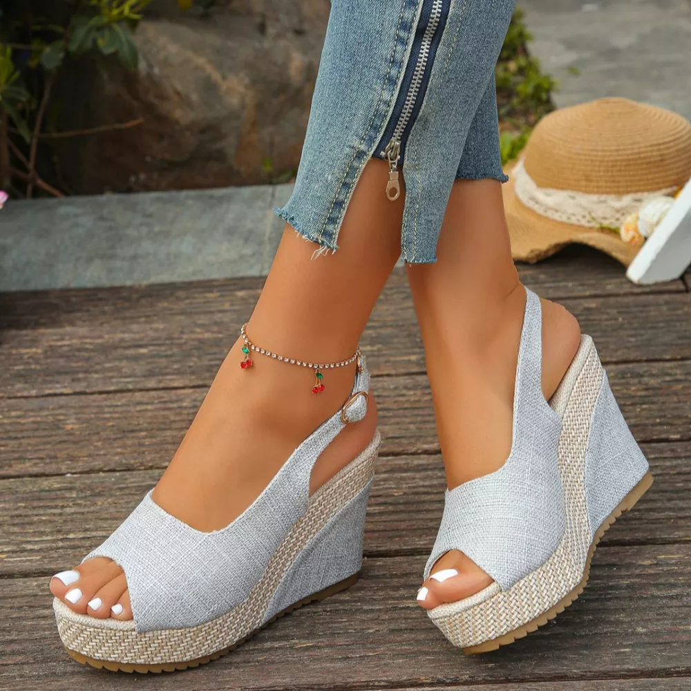 Open Toe Wedge Sandals, image 15