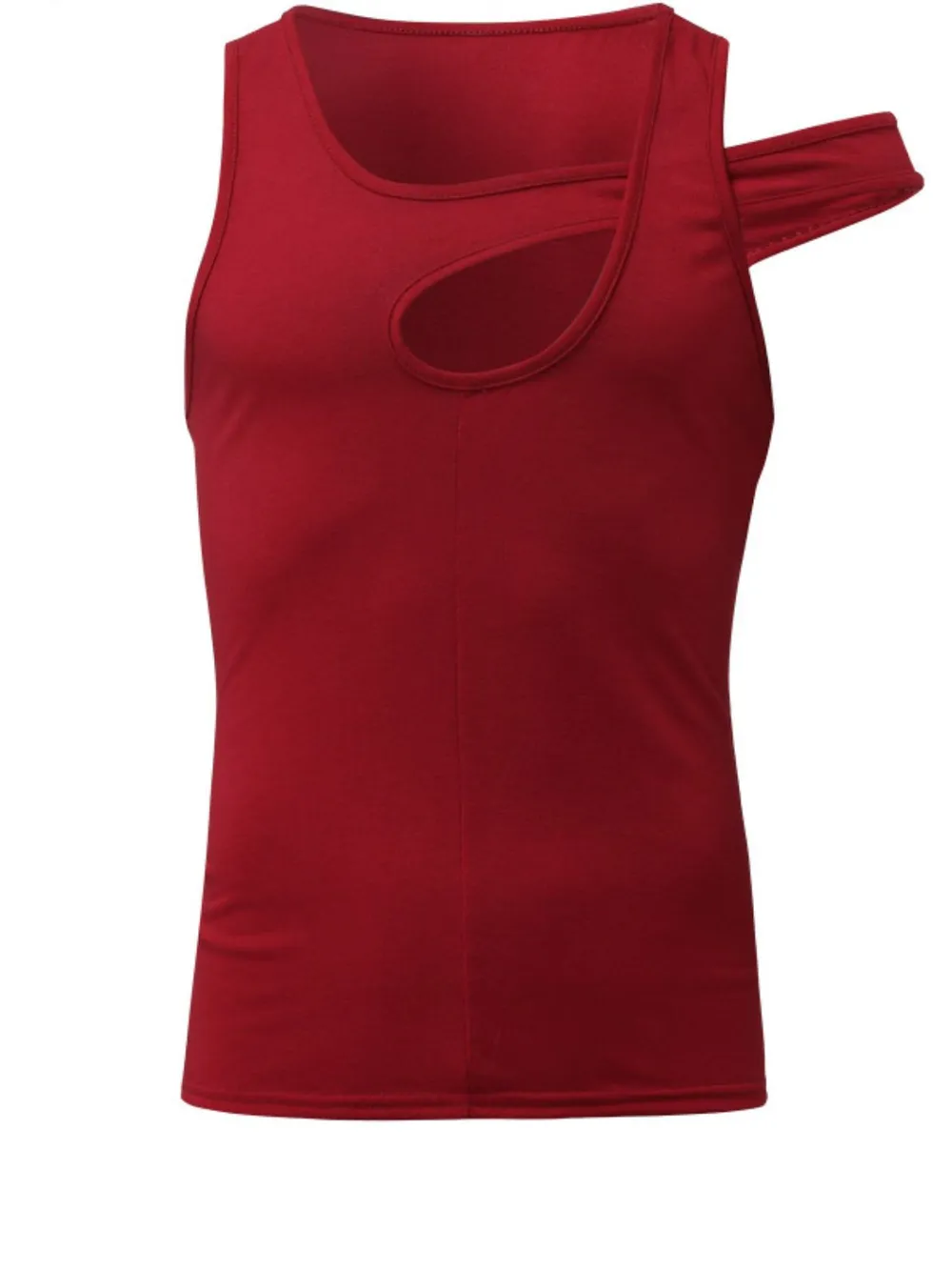 Men's Full Size Asymmetrical Cutout Tank Plus Size, image 6