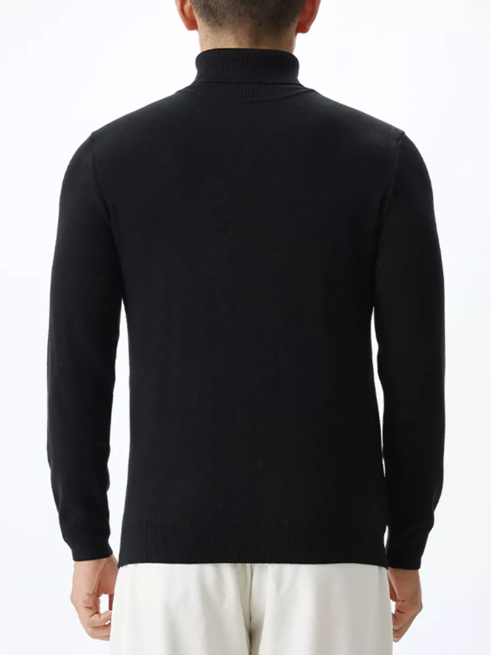 Men's Plus Size Slim-Fit Ribbed Turtleneck Sweater, image 13