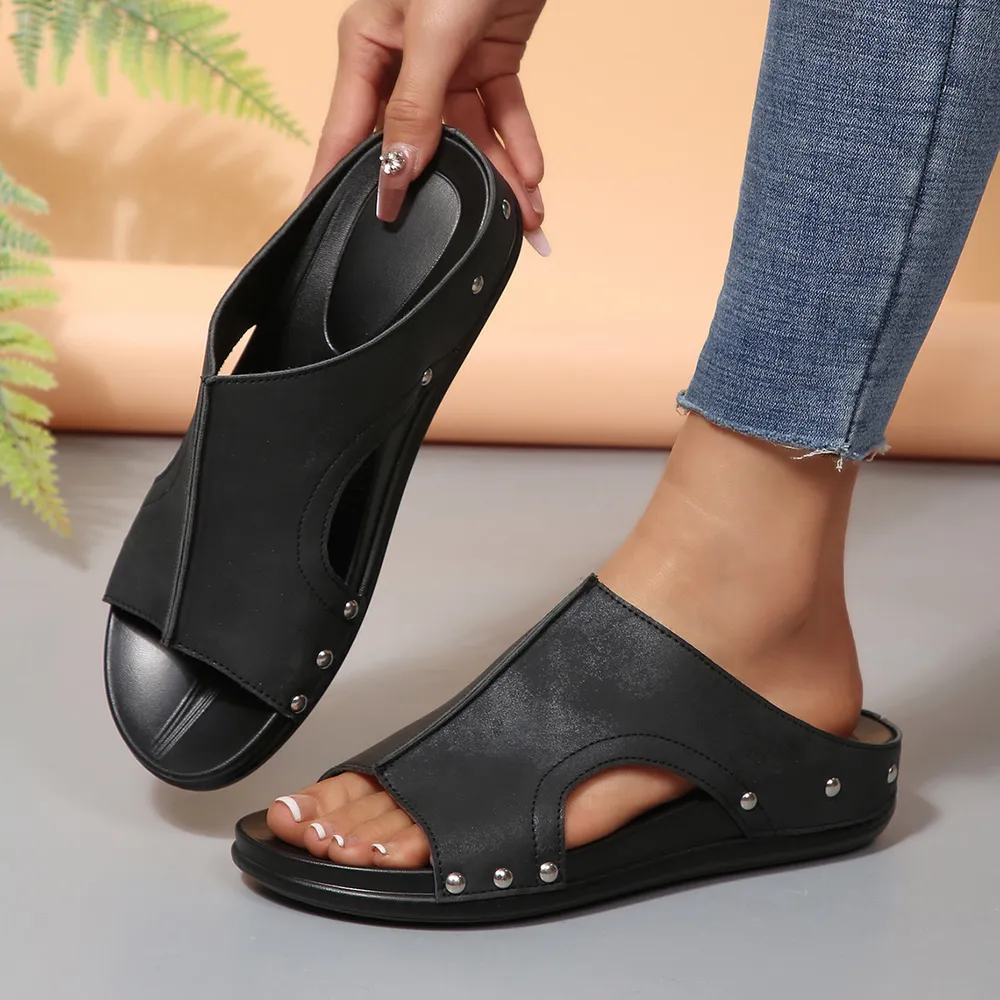 Open Toe Wedge Sandals, image 3
