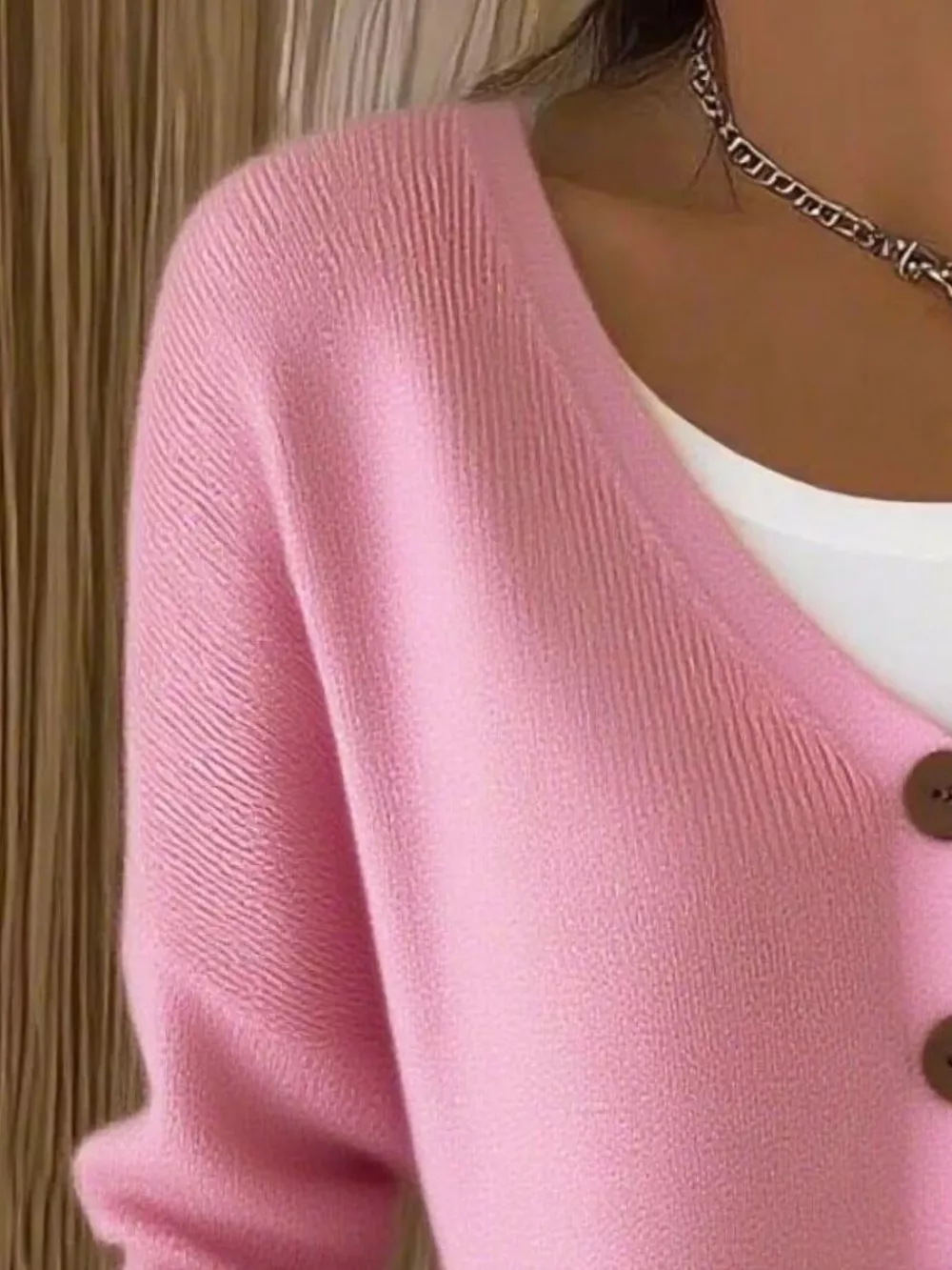 Full Size V-Neck Button-Down Knit Cardigan Plus Size, image 13