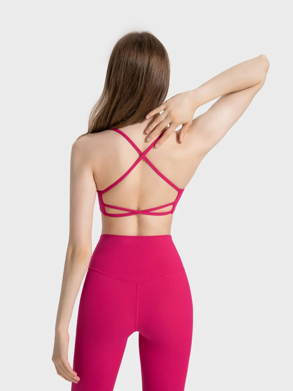 Crisscross Back Scoop Neck Active Cami with Detachable Chest Pads, image 30
