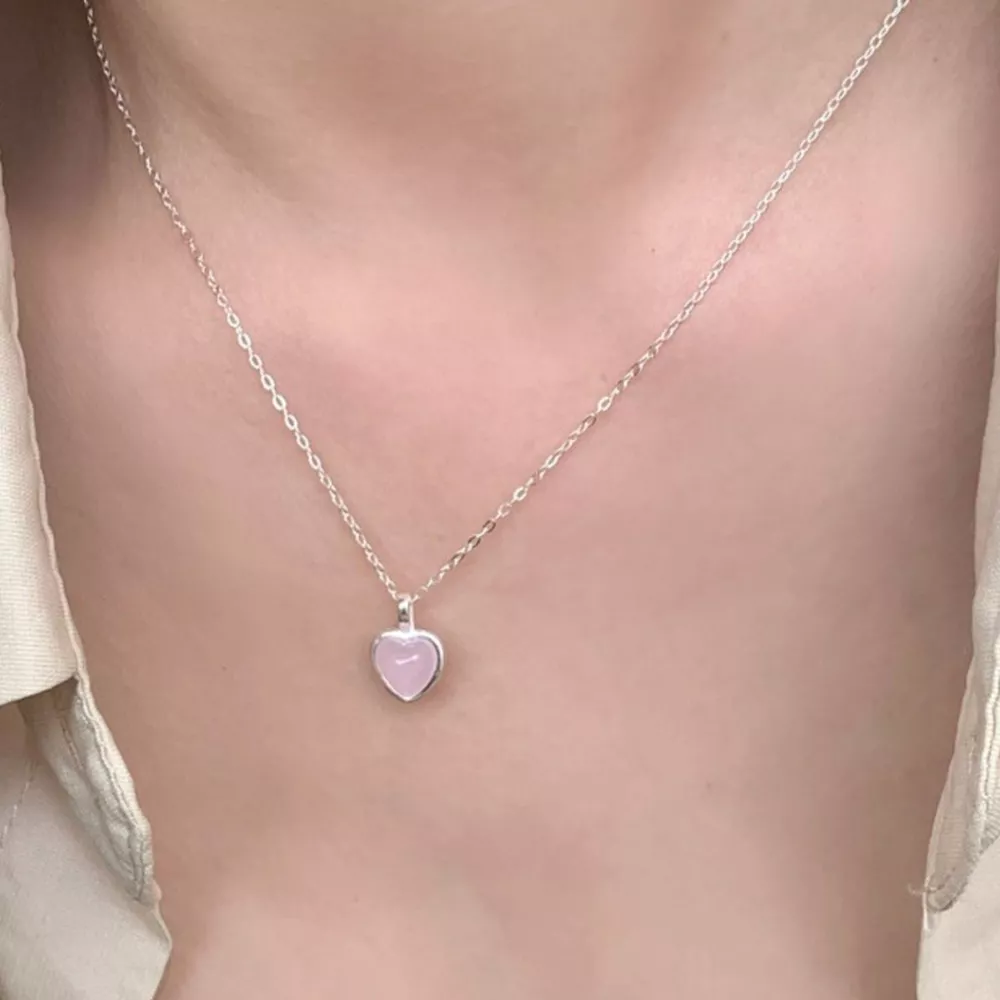 925 Sterling Silver Heart Pendant Necklace