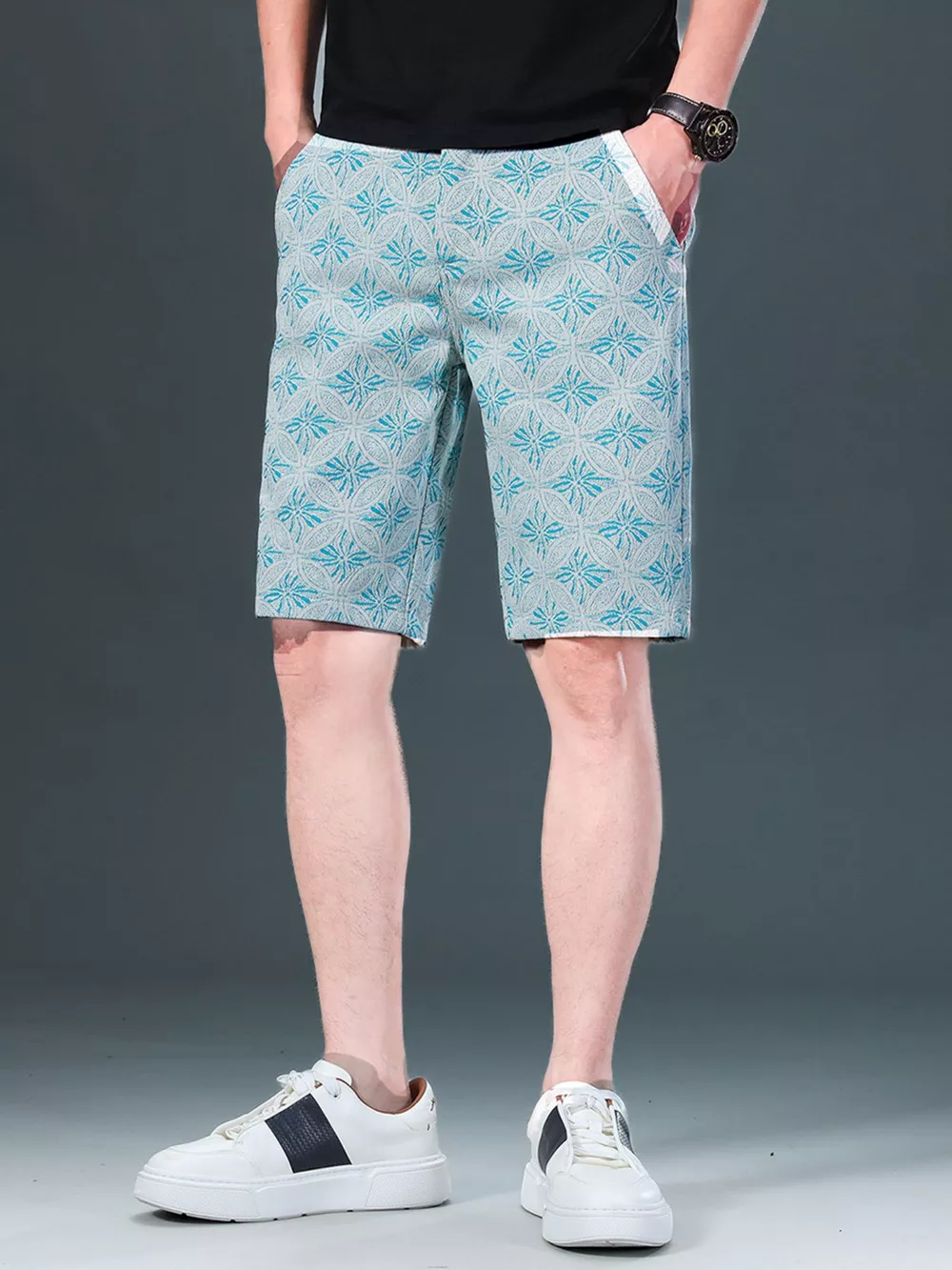 Men's Printed Loose Fit Shorts