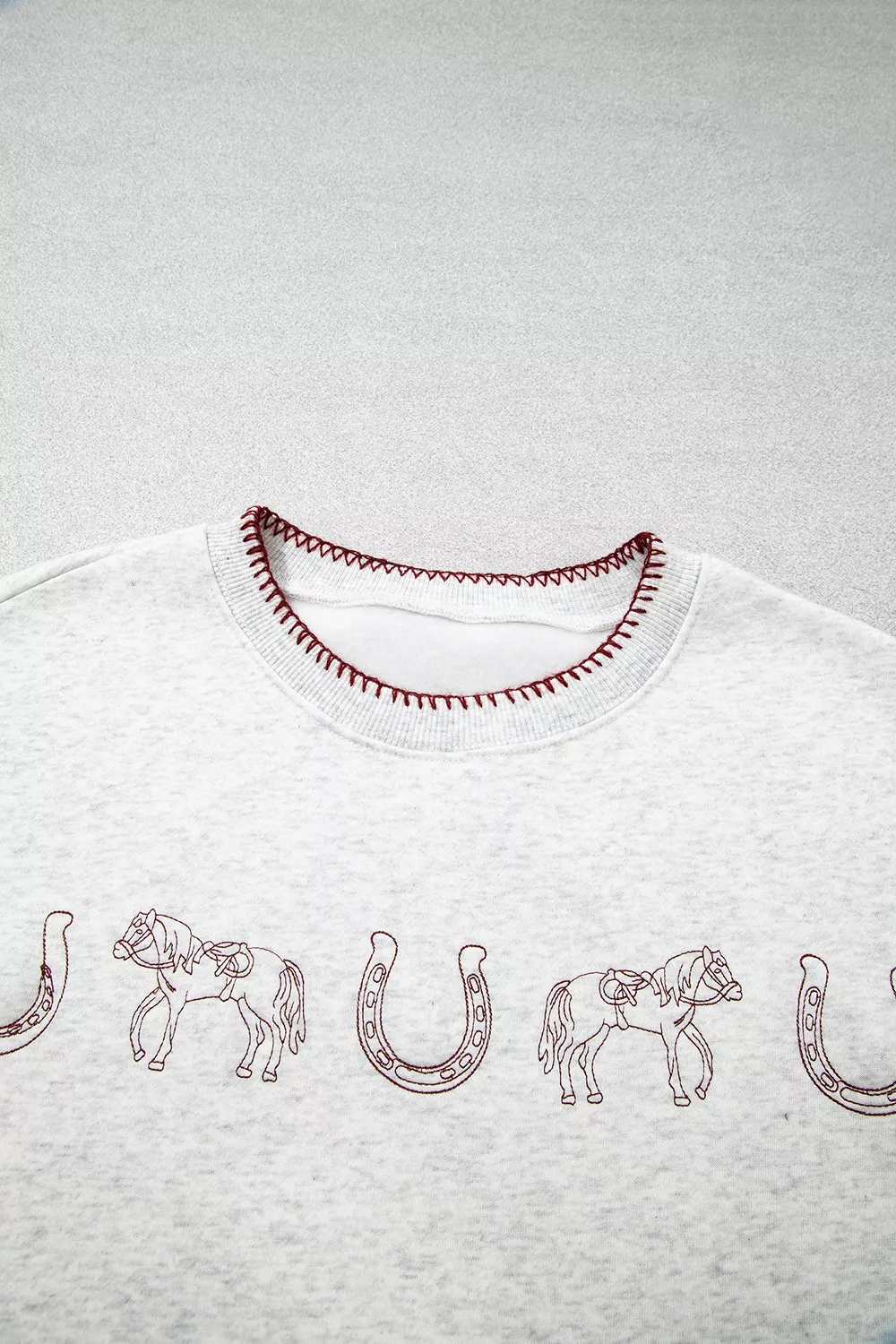 Graphic Round Neck Casual Sweatshirt, image 7