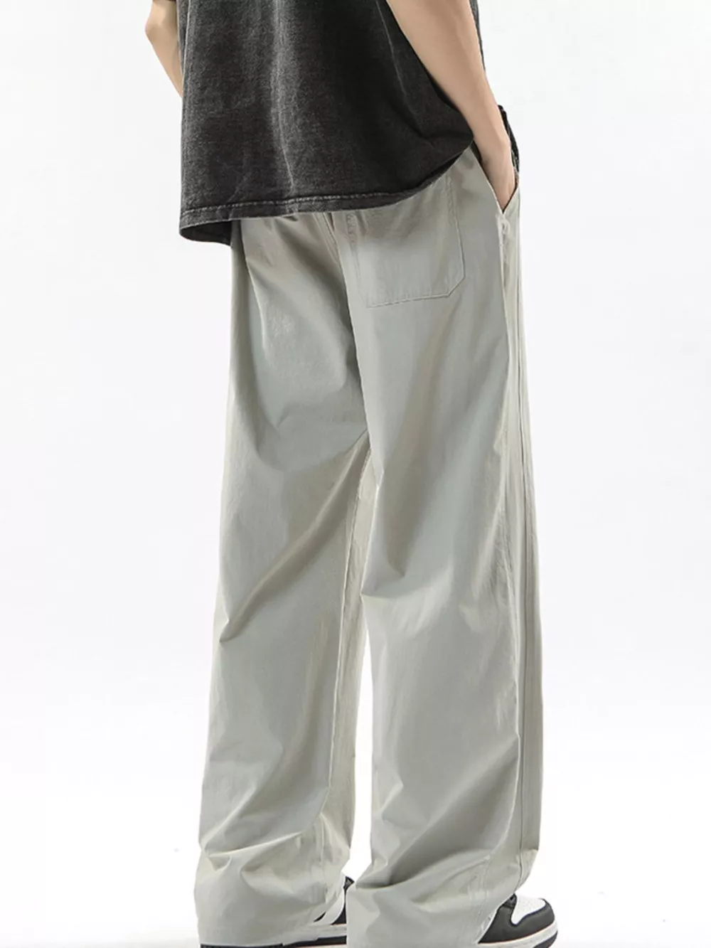 Men's Full Size Loose Fit Drawstring Wide Leg Pants Plus Size, image 13