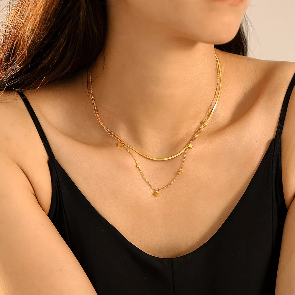 18K Gold-Plated Minimalist Necklace