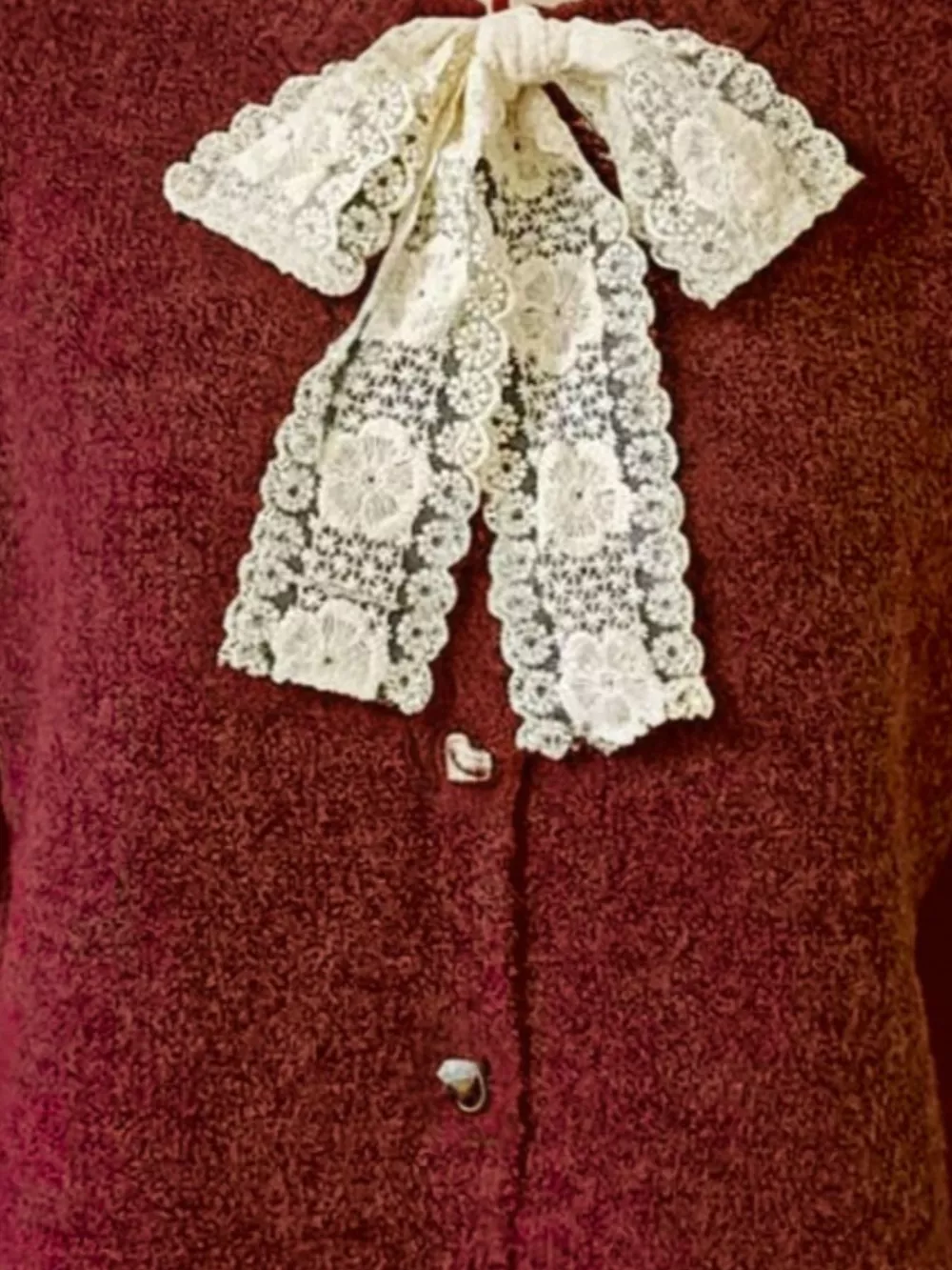 Lace Bowknot Knit Cardigan, image 14