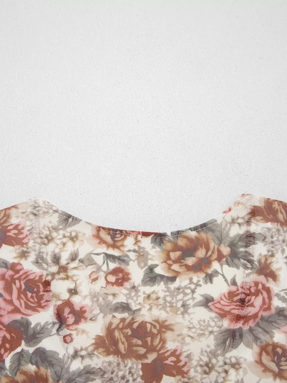 Floral Print Flounce Sleeve Blouse, image 8