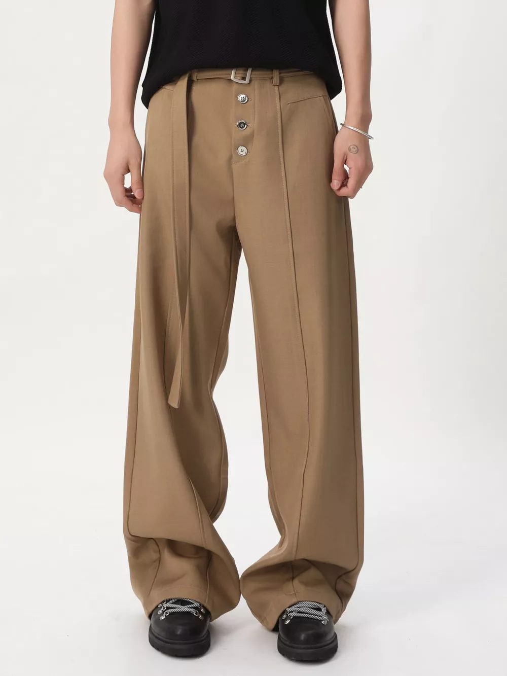 Men's High-Waisted Wide-Leg Pants, image 8