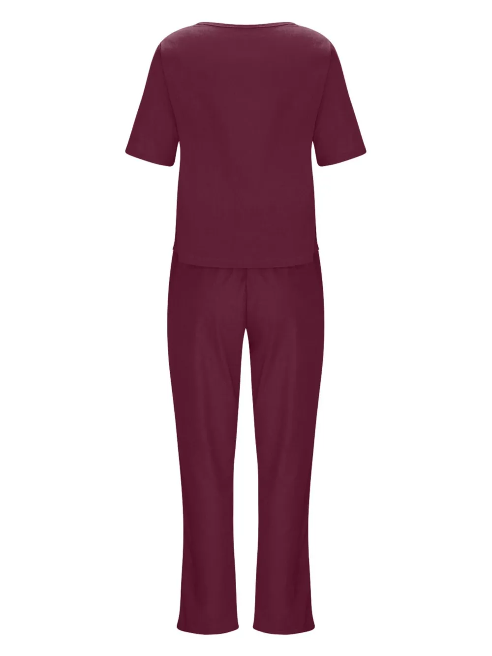 Full Size Round Neck Short Sleeve Top and Pants Set Plus Size, image 19