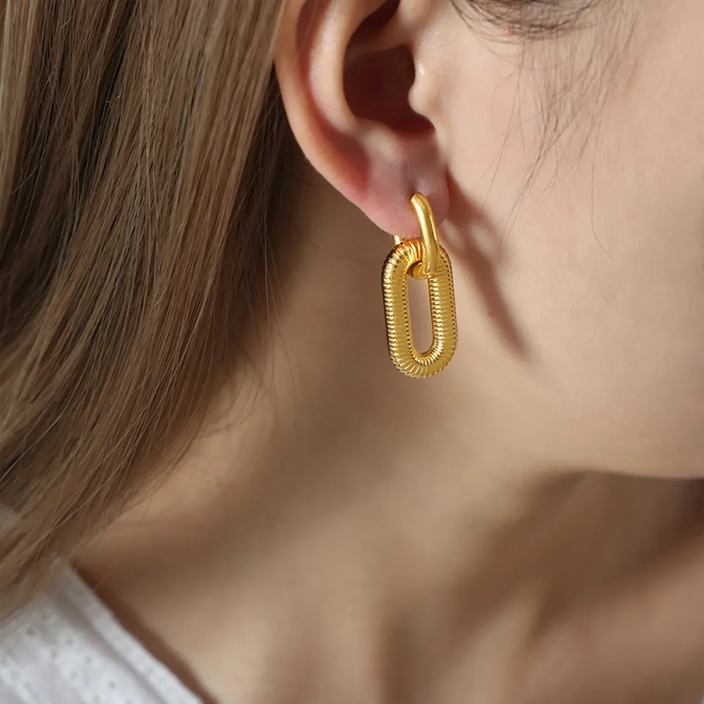 Titanium steel Dangle Earrings, image 3