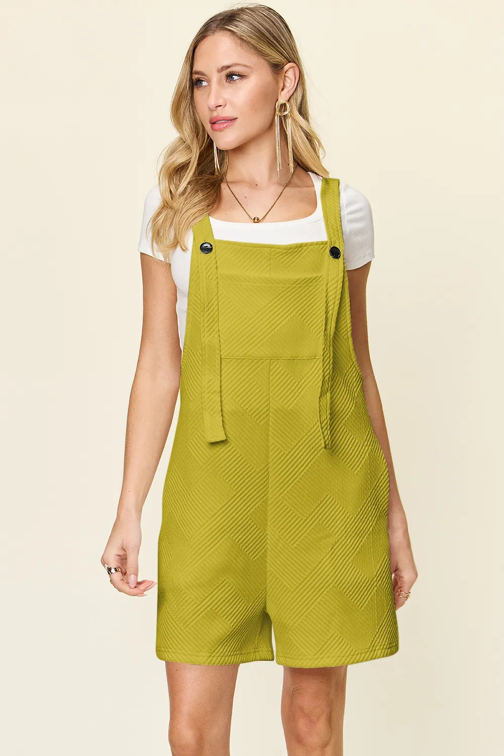 Full Size Texture Sleeveless Romper, image 17