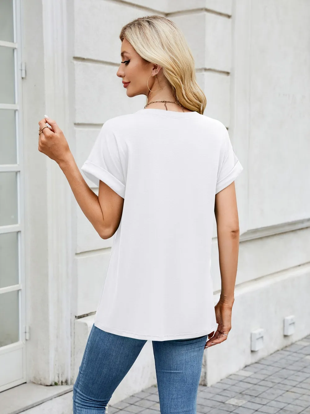 Round Neck Short Sleeve T-Shirt, image 23