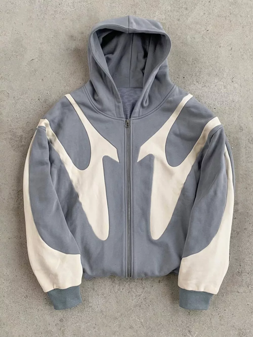 Men's Streetwear Oversized Color-Block Hoodie