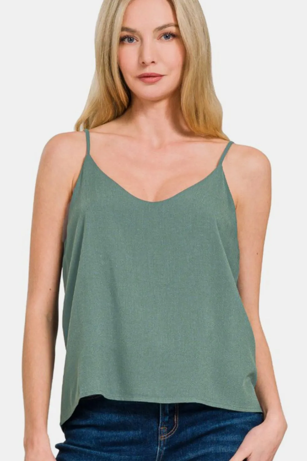 Two Layered Spaghetti Strap Cami, image 3