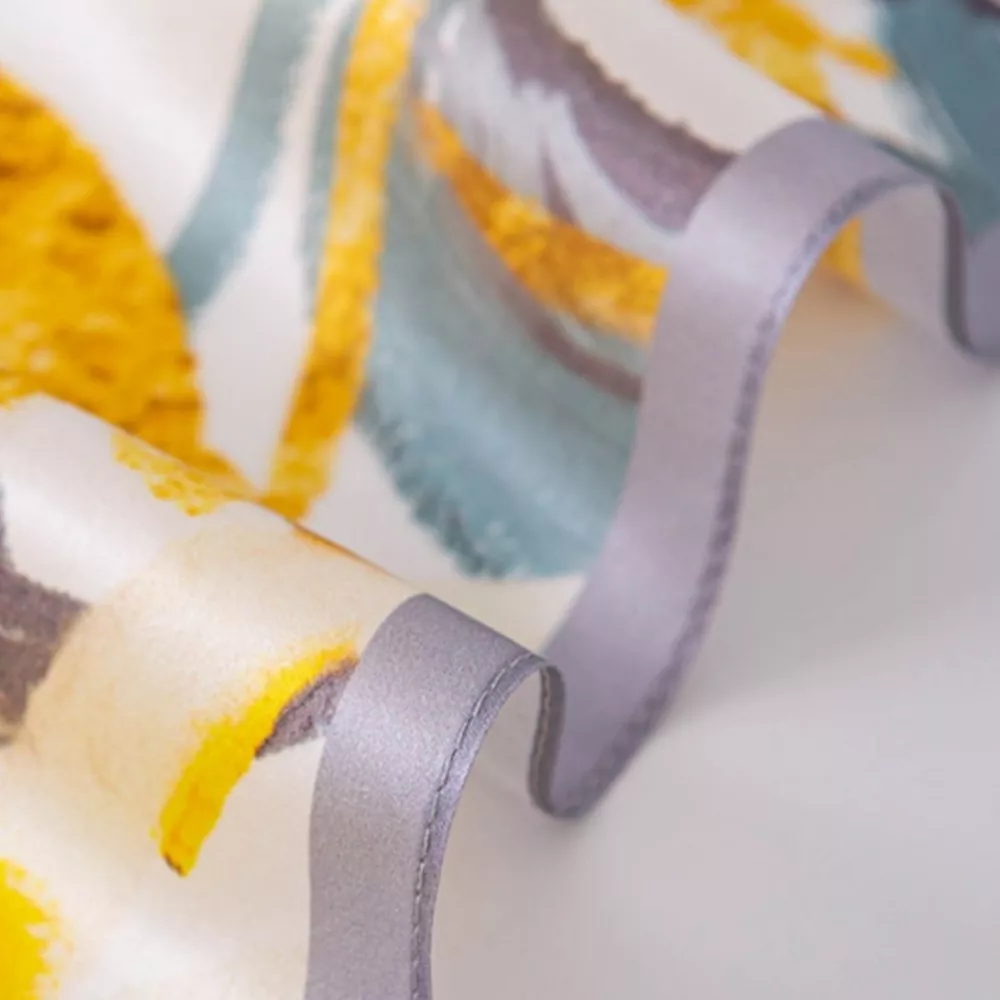 Floral Print Silk Square Scarf, image 4