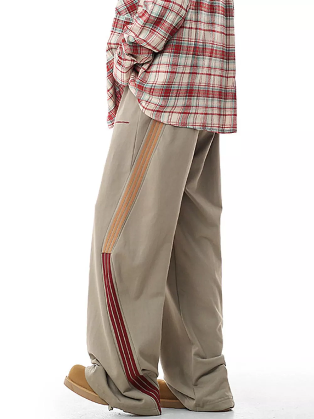 Men's Plus Size Side Striped Relaxed Fit Casual Pants, image 10