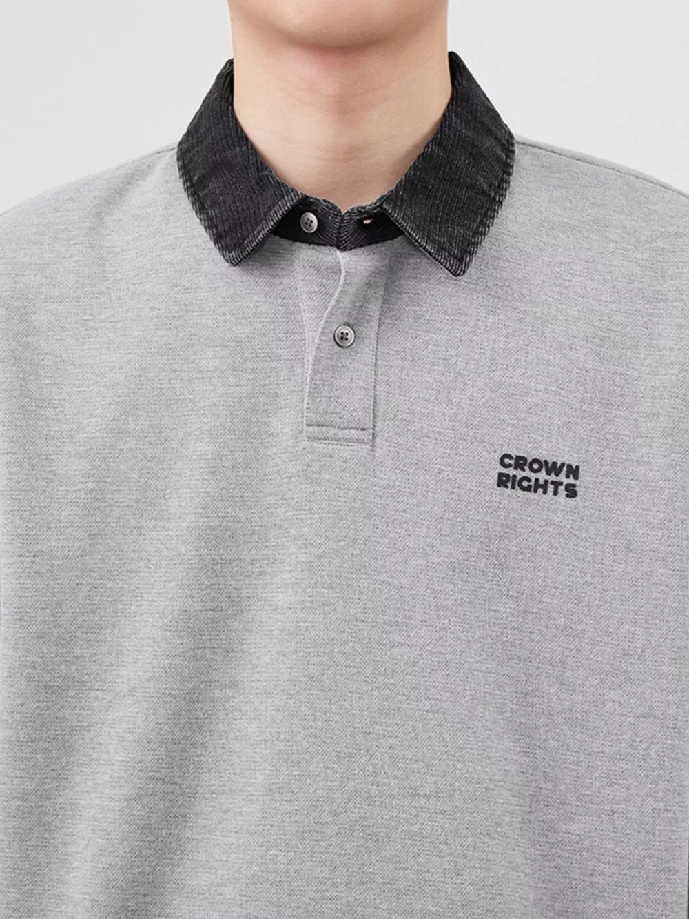 Men's Plus Size Collared Neck Long Sleeve Polo, image 10