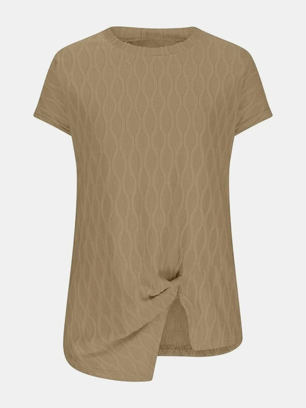 Full Size Round Neck Short Sleeve T-Shirt, image 11