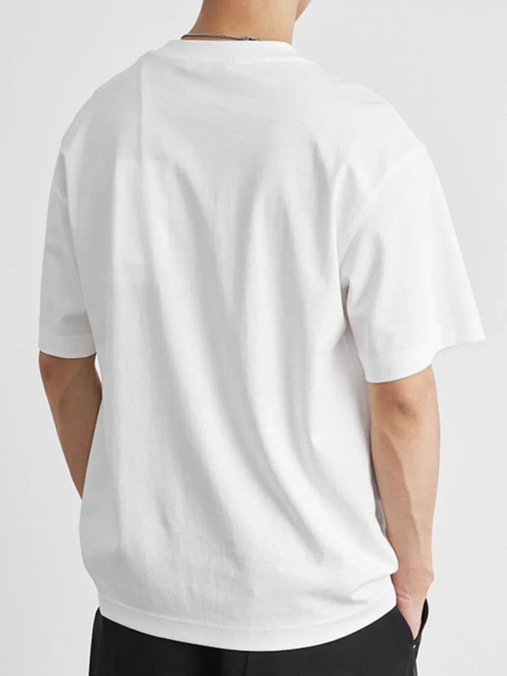 Men's Plus Size Round Neck Short Sleeve T-Shirt, image 5